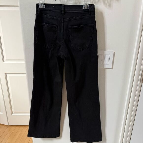J. McLaughlin Lowden Wide Leg Trouser Jean in Black 2 - Picture 7 of 14